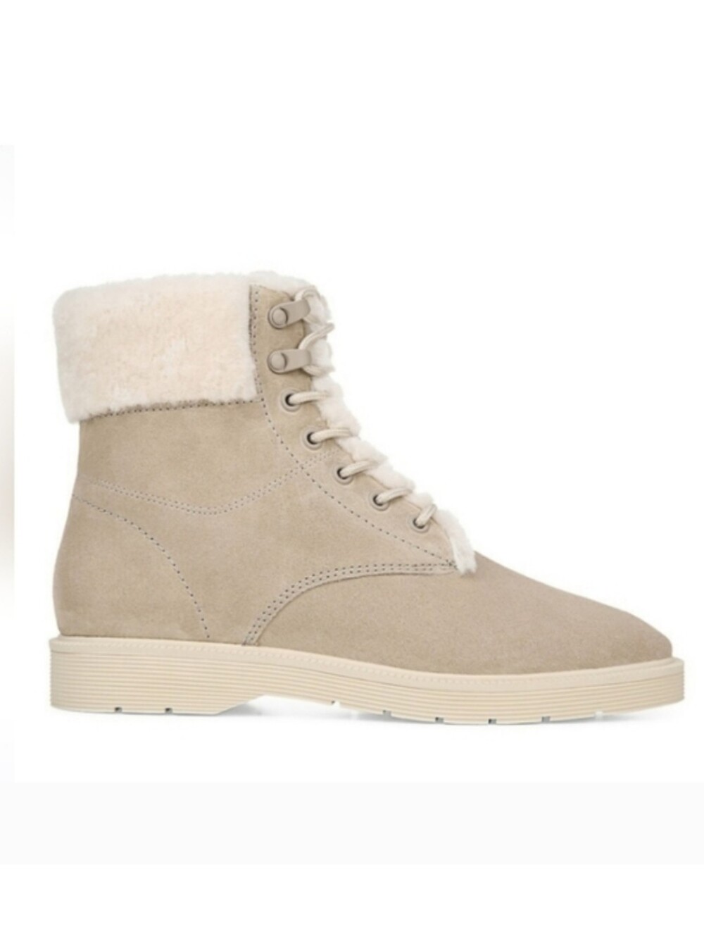 NIB Vince 'Hayes 2" Shearling-Lined Suede Hiking Boot, Size 9.5